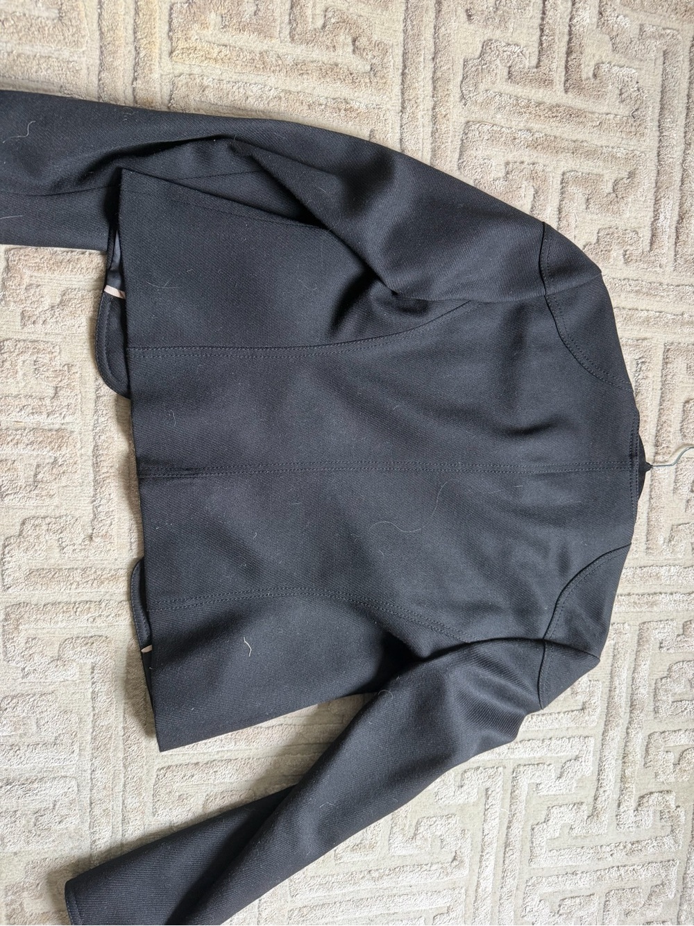 Burberry Women's Black Cropped Button Front Blazer Jacket - Picture 6 of 8